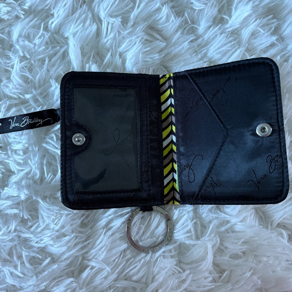 Vera Bradley Black and Green Quilted Wallet - Picture 3 of 3